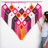 Free Crochet Flower Power Crochet Hanging Pattern