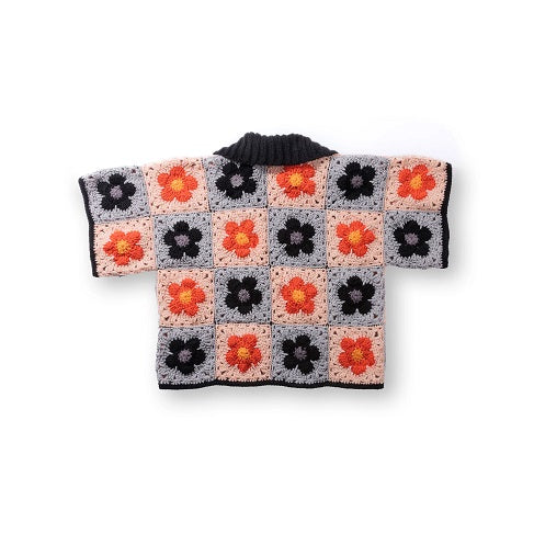 Free Red Heart Crochet Blooming Grannies Cardigan Pattern – Mary