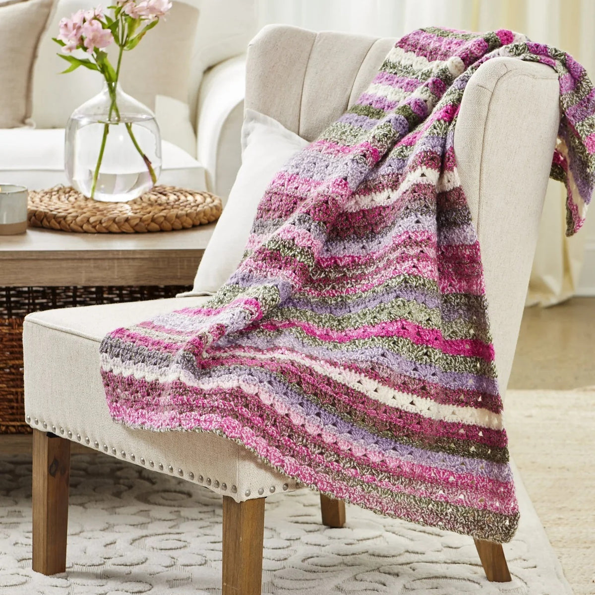 Free Springtime Throw Pattern – Mary Maxim Ltd
