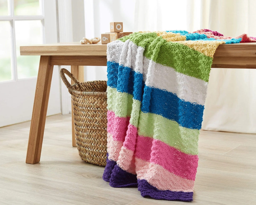 Free Colour Waves Baby Blanket Pattern