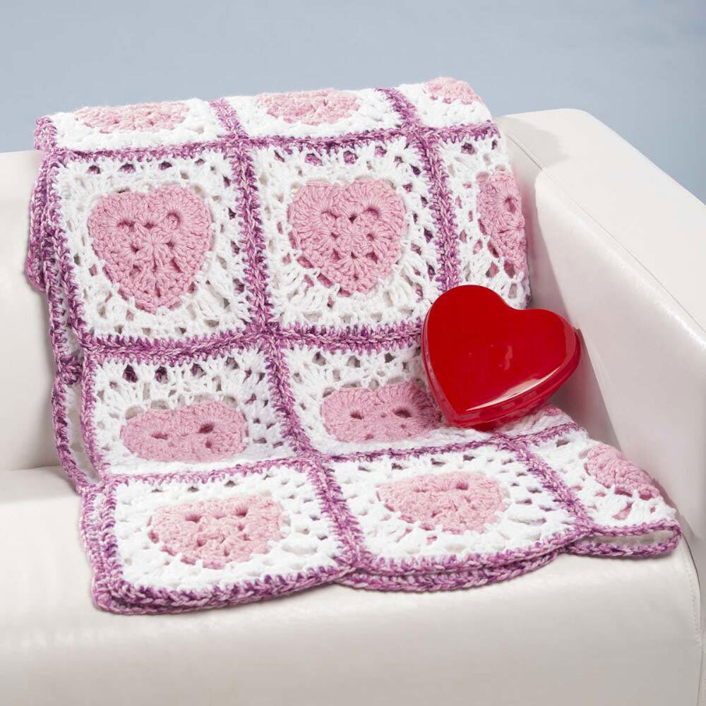 Free I Heart You Throw Pattern