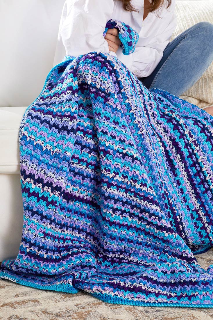 Free Berry Burst Throw Pattern