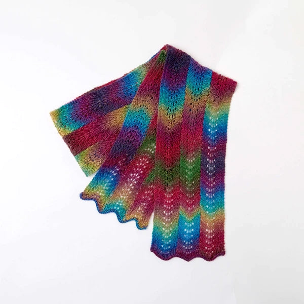 Free Red Heart Bargello Knit Scarf Pattern