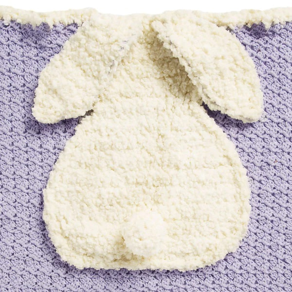 Free Sitting Little Bunny Crochet Blanket Pattern