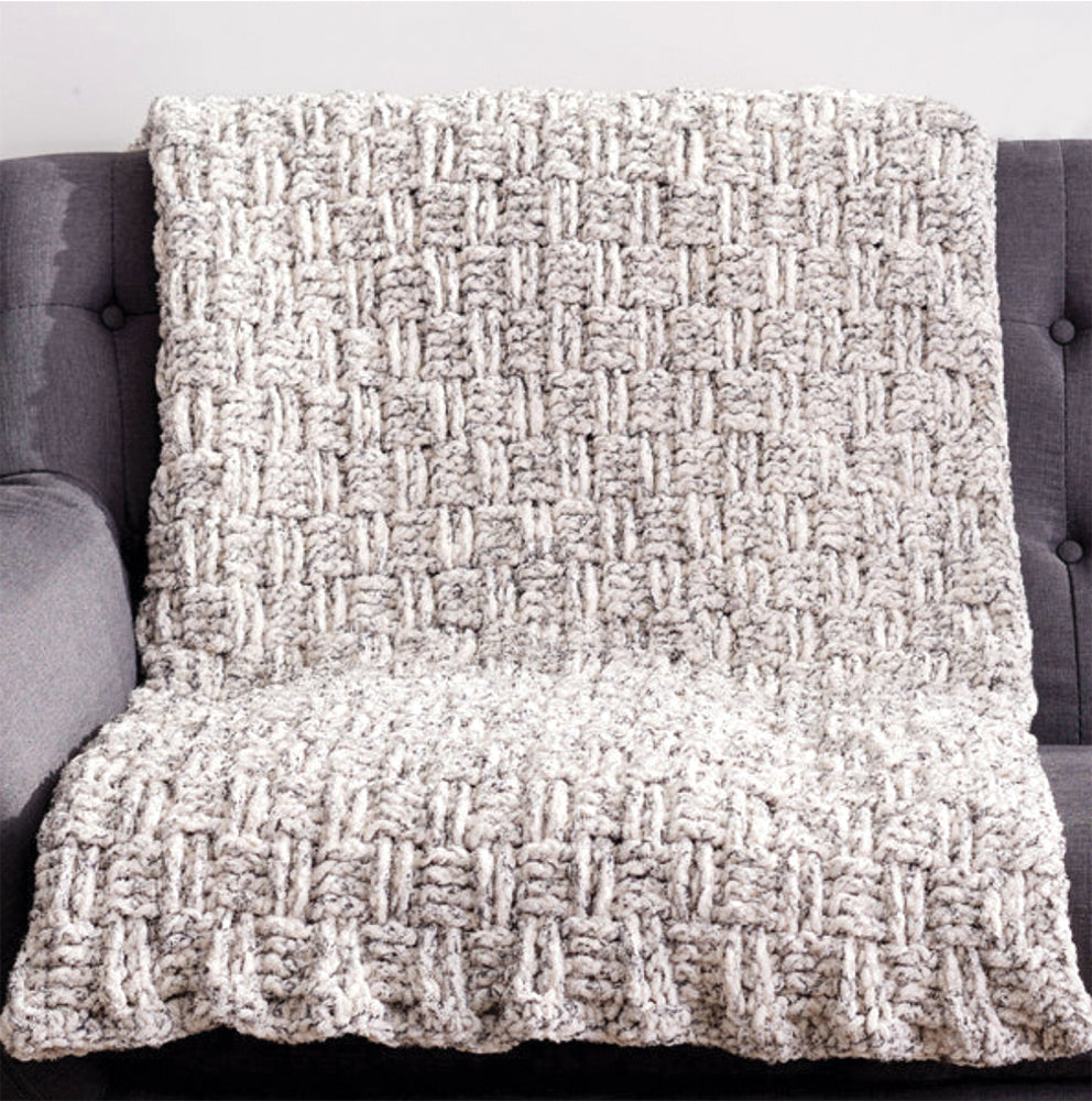 Free Basketweave Crochet Blanket Pattern