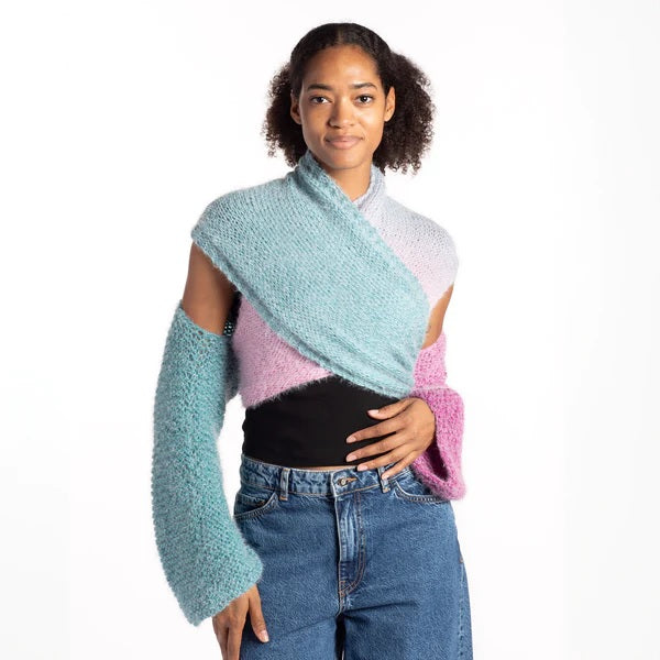 Free Knit Twisted Wrap Pattern
