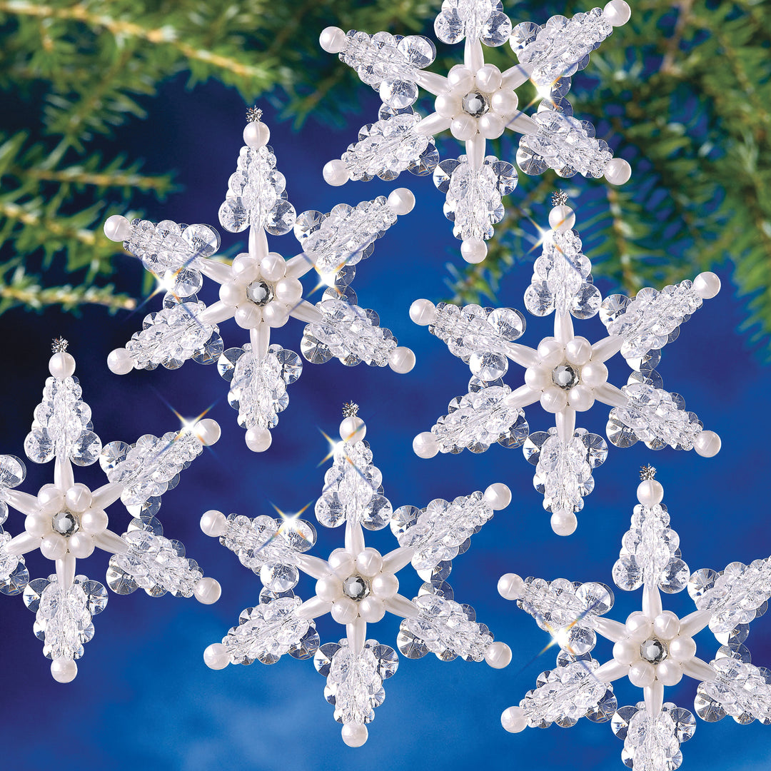 Crystal Iceflakes Beaded Ornament Kit