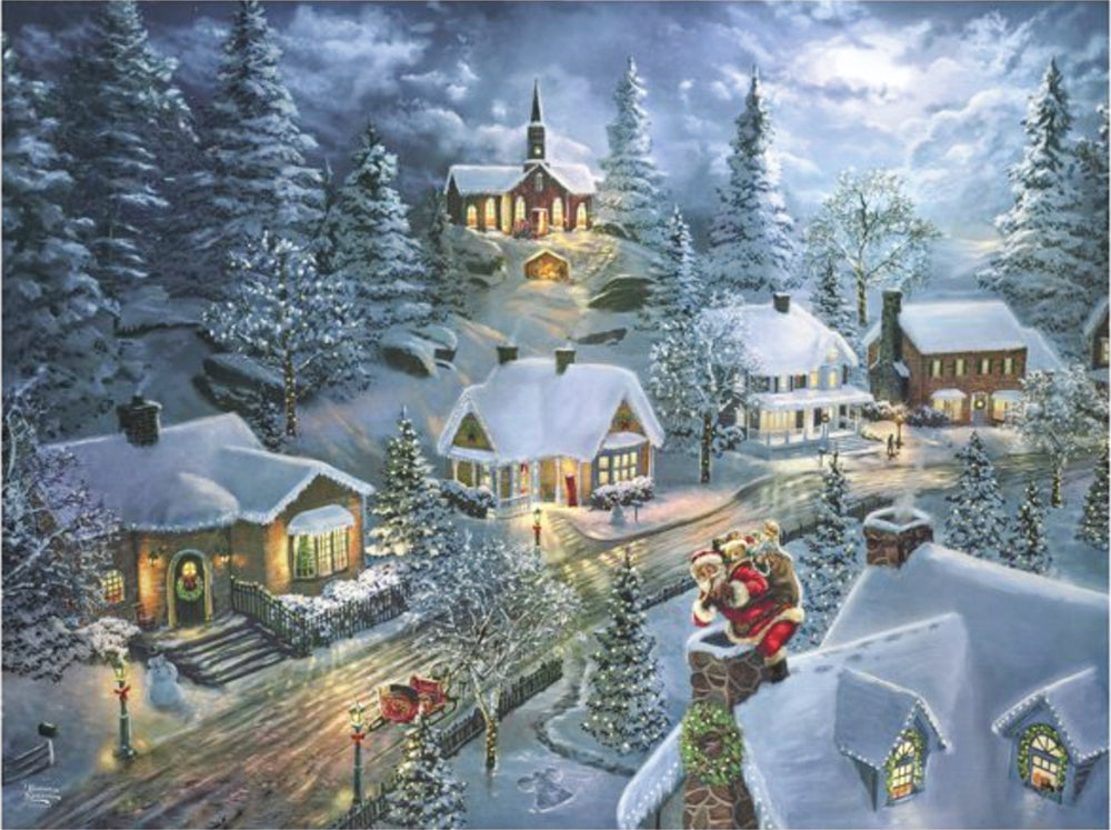 Thomas Kinkade - Santa's Silent Night Jigsaw Puzzle