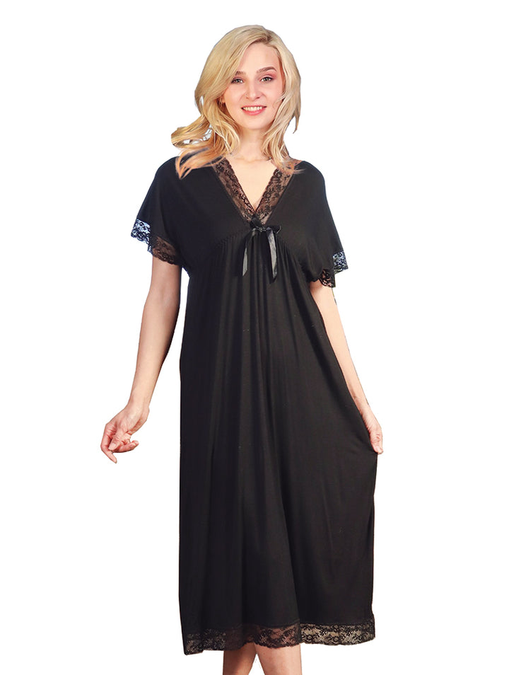 Cotton Feel Ankle Length Night Dress