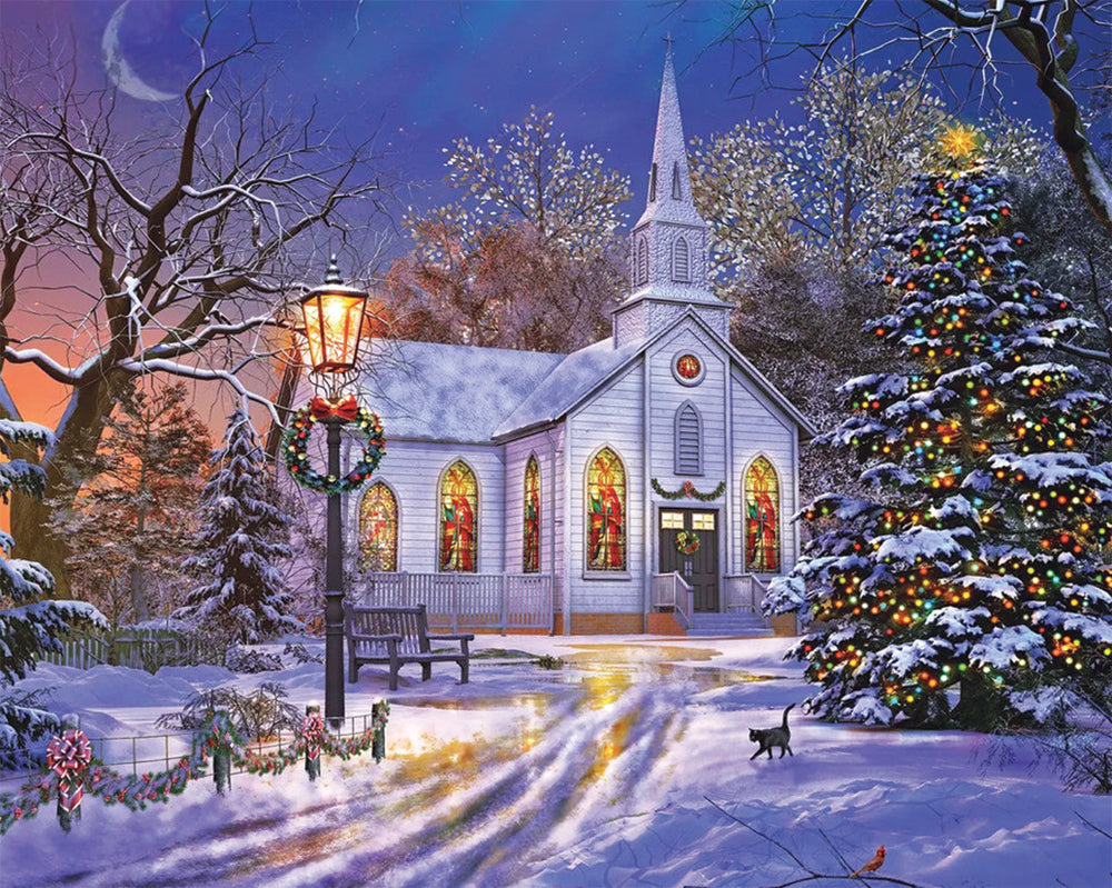Winters Evening Jigsaw Puzzle