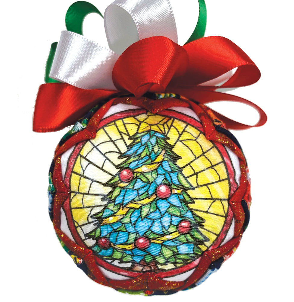 Christmas Tree Quilted Ornament