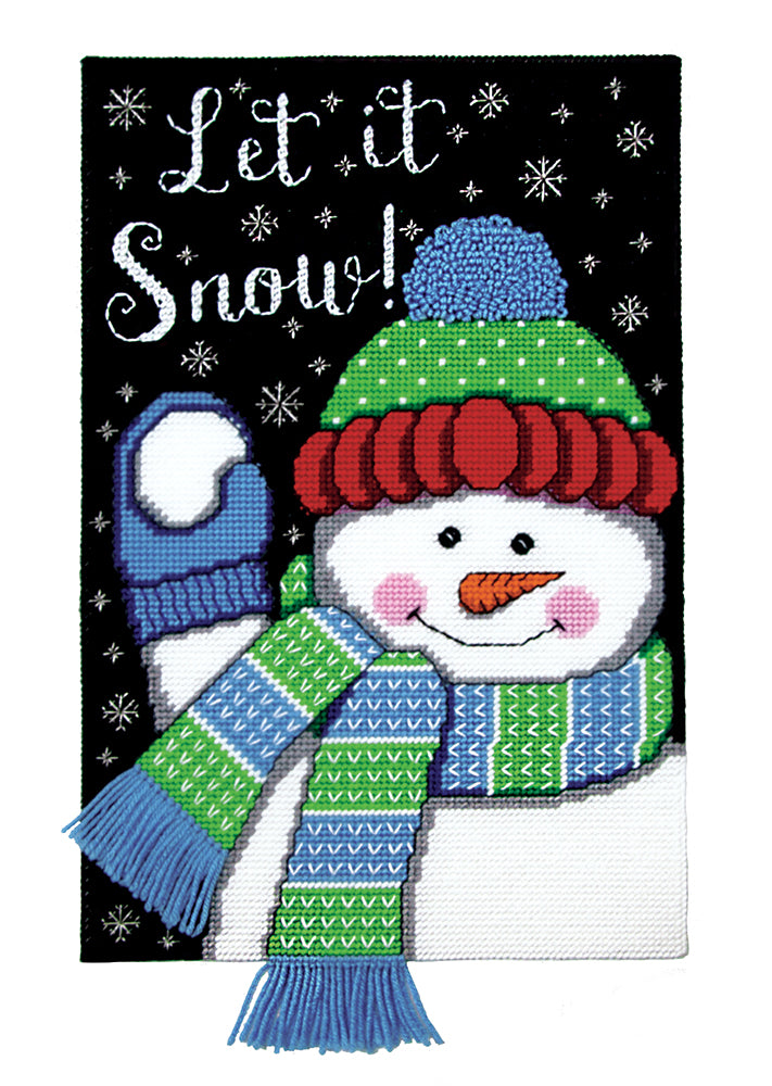 Snow Much Fun Plastic Canvas Wall Hanging Kit