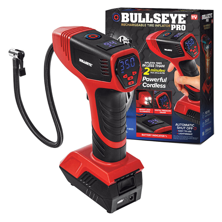 Bullseye Pro Rechargeable Tire Inflator