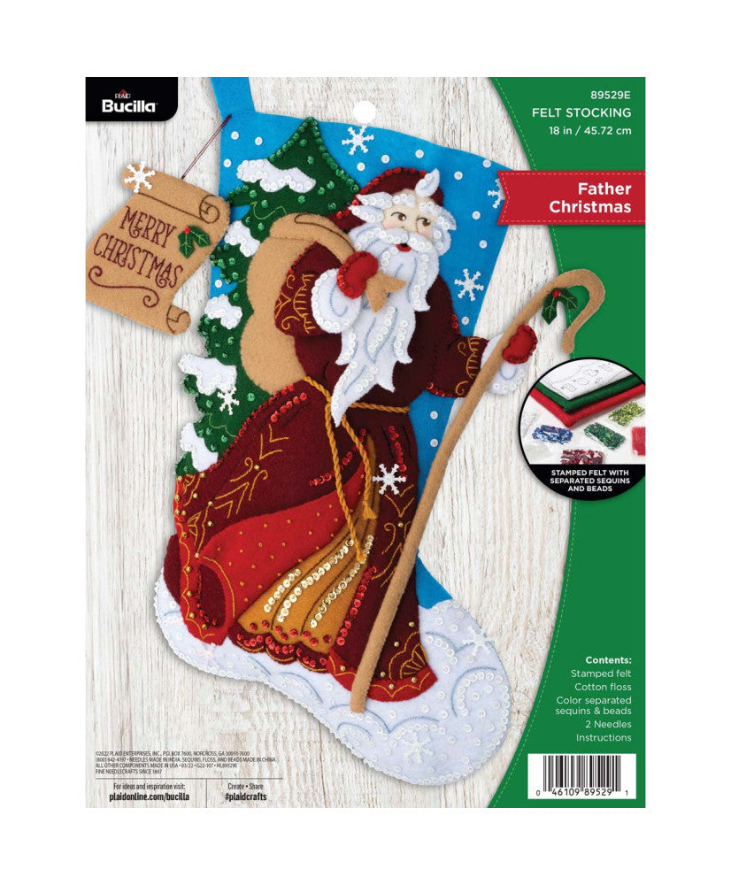 Father Christmas Felt Stocking Kit