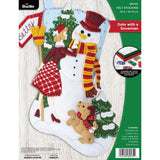 Date with a Snowman Felt Stocking Kit