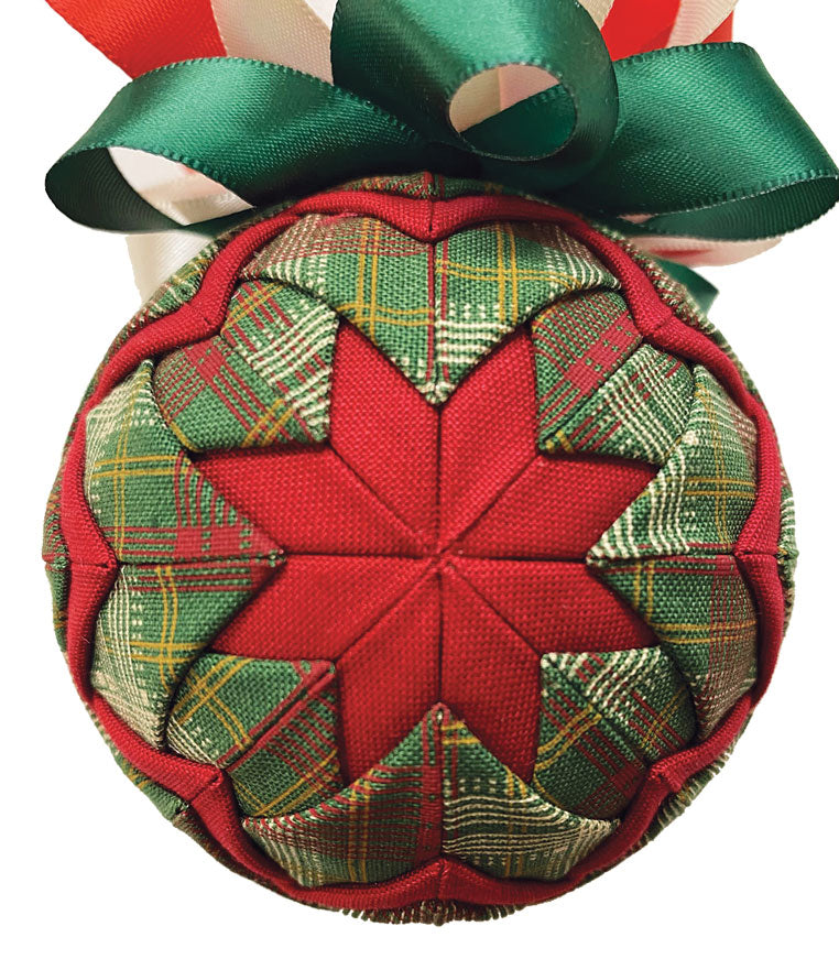 Country Christmas Quilted Ornament