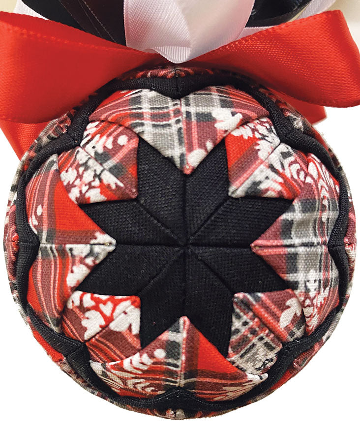 Plaidly Christmas Quilted Ornament