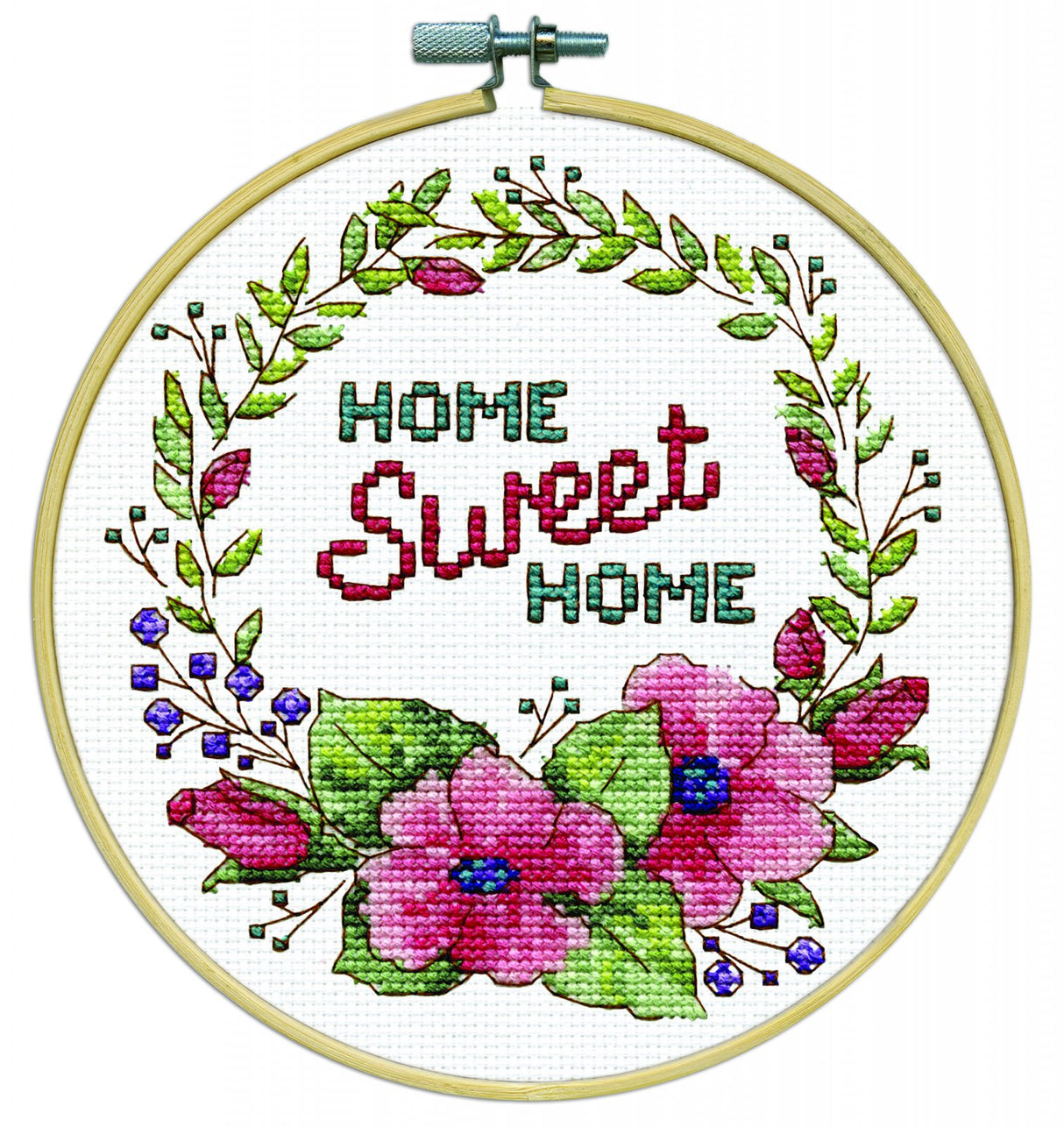 Home Sweet Home Counted Cross Stitch Hoop Kit