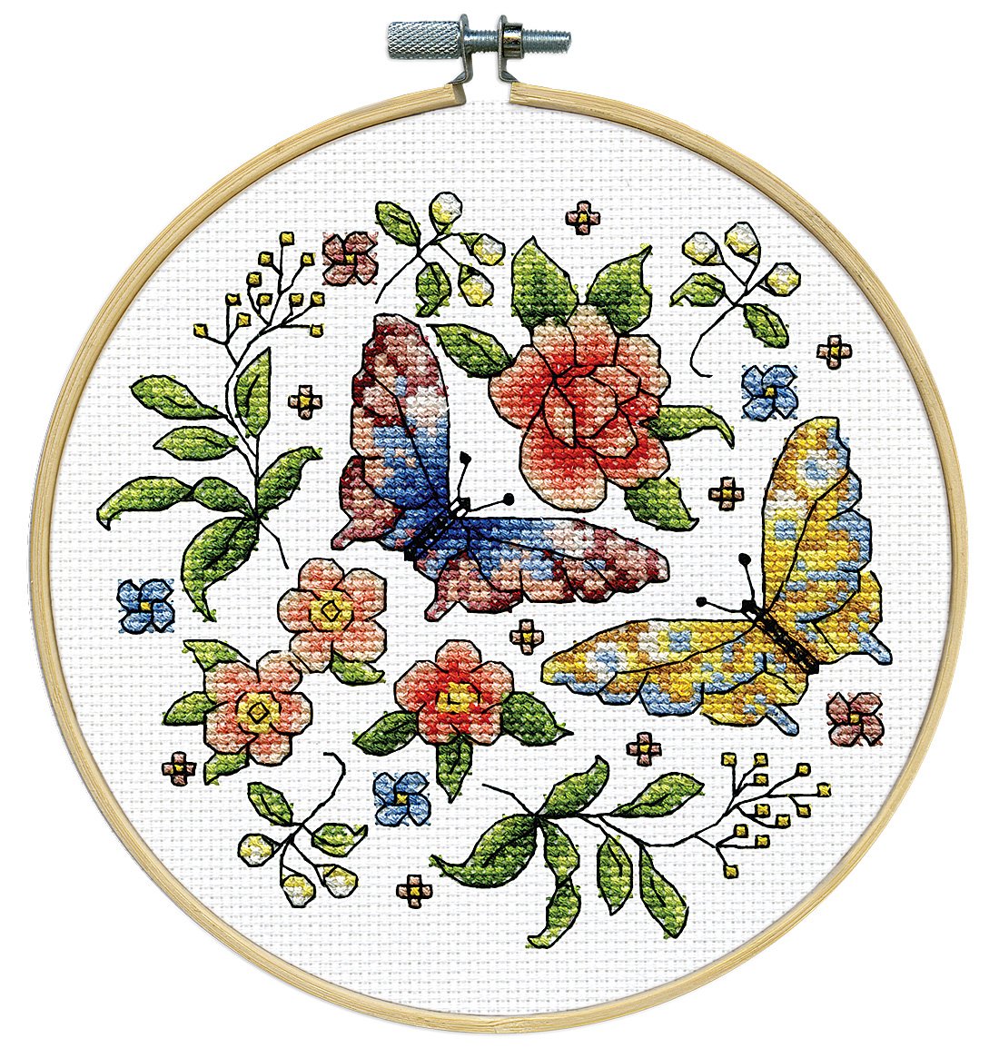 Butterfly Counted Cross Stitch Hoop Kit