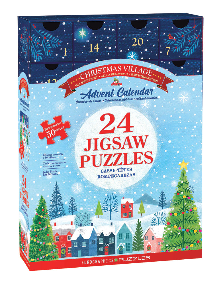 Christmas Village Jigsaw Puzzle Advent Calendar Mary Maxim Ltd