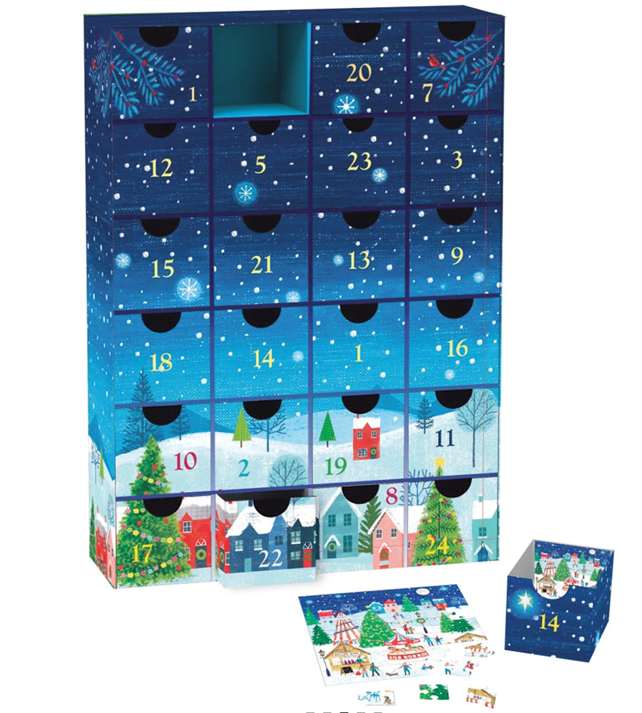 Christmas Village Jigsaw Puzzle Advent Calendar Mary Maxim Ltd
