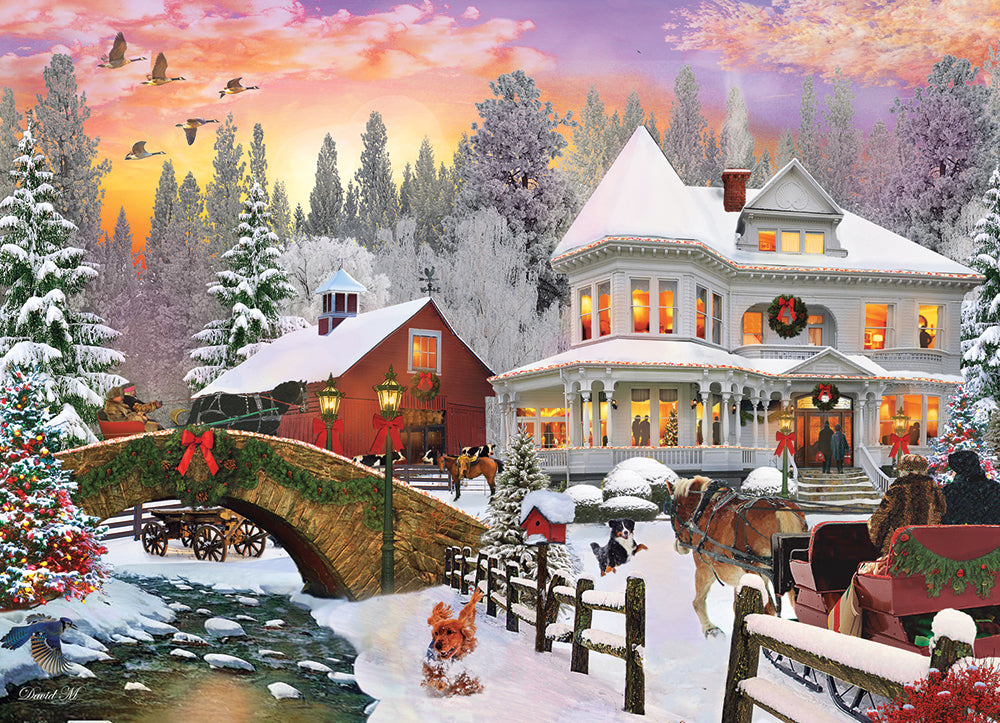 Country Christmas Jigsaw Puzzle Mary Maxim Ltd
