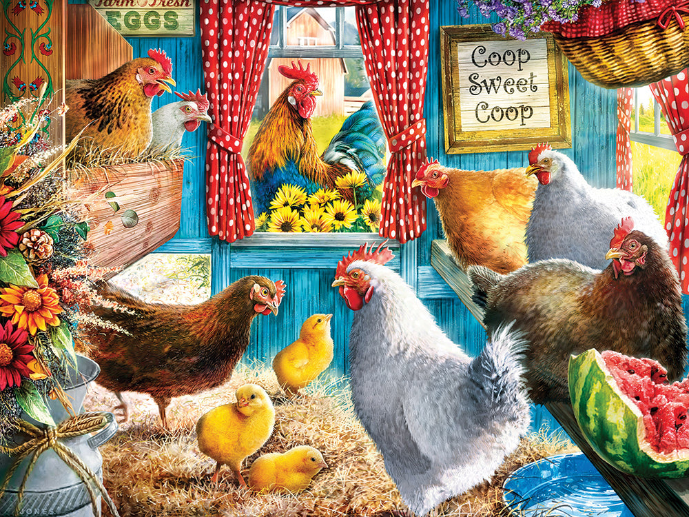 Cluckington Place Jigsaw Puzzle