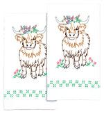 Highland Cow Hand Towel Set