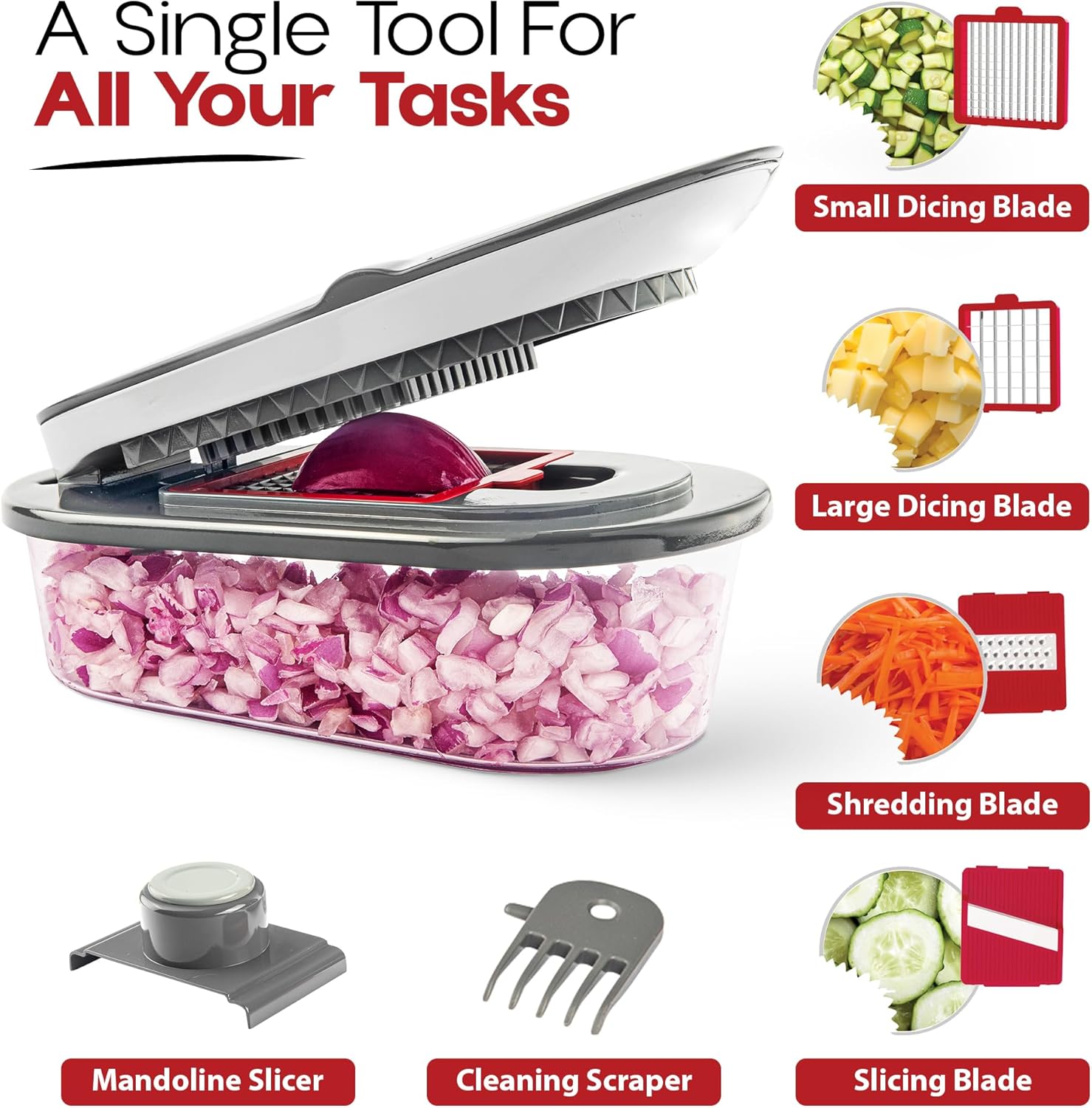 Chopzilla Food Chopper – Slice & Dice Fast | Mary Maxim Ltd