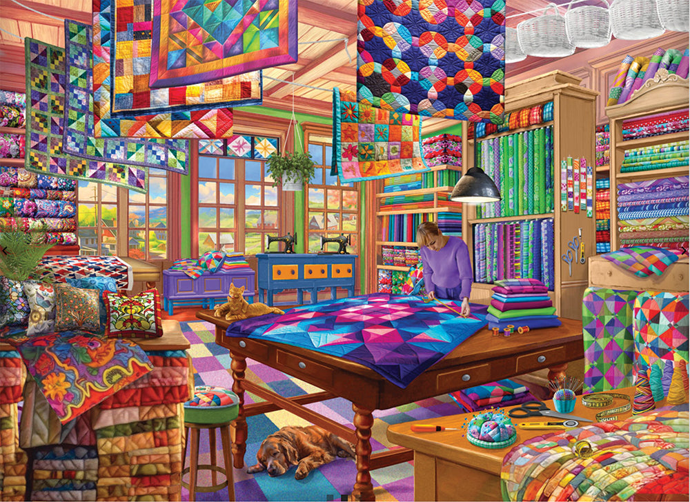 Quilt Workshop Jigsaw Puzzle