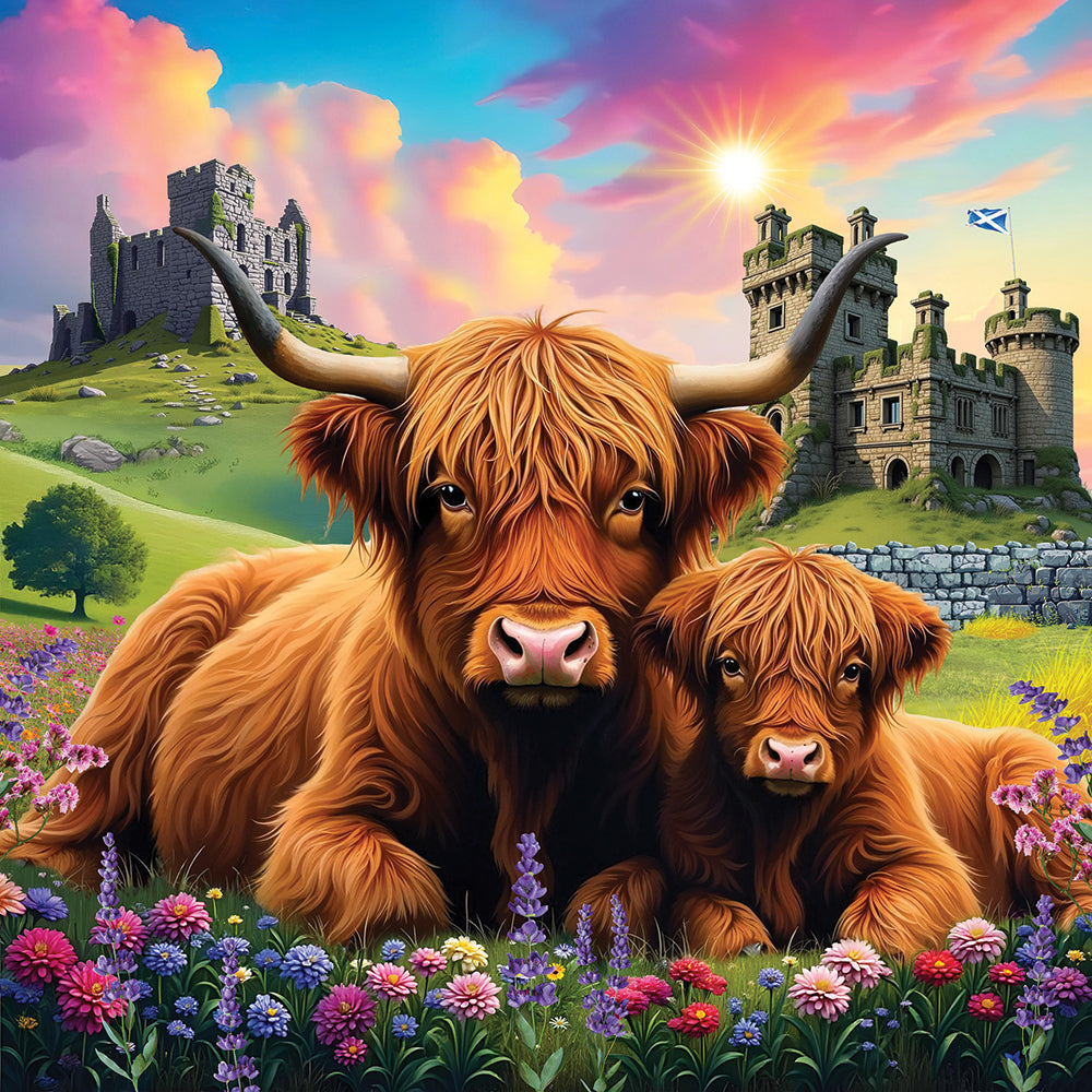 Highland Cows Jigsaw Puzzle