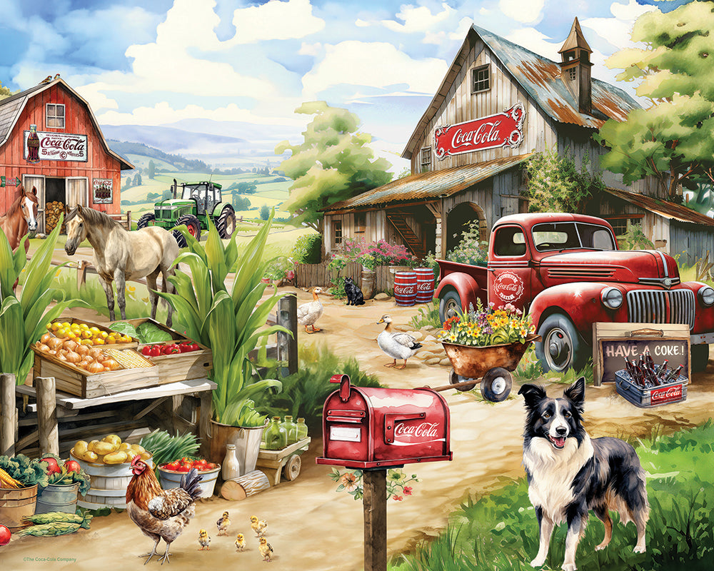 Coca-Cola Countryside Market Jigsaw Puzzle
