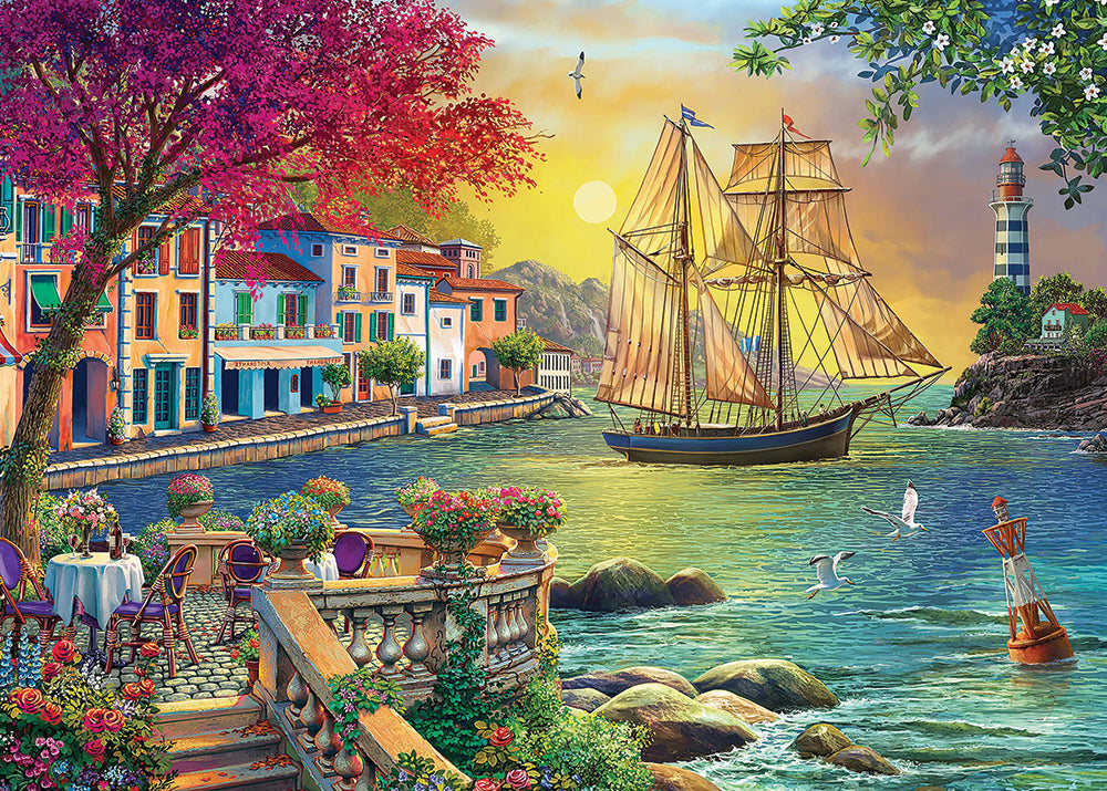 Oceanside Sunset Jigsaw Puzzle