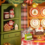 Christmas Eve Party Story Frame Wood Model Kit