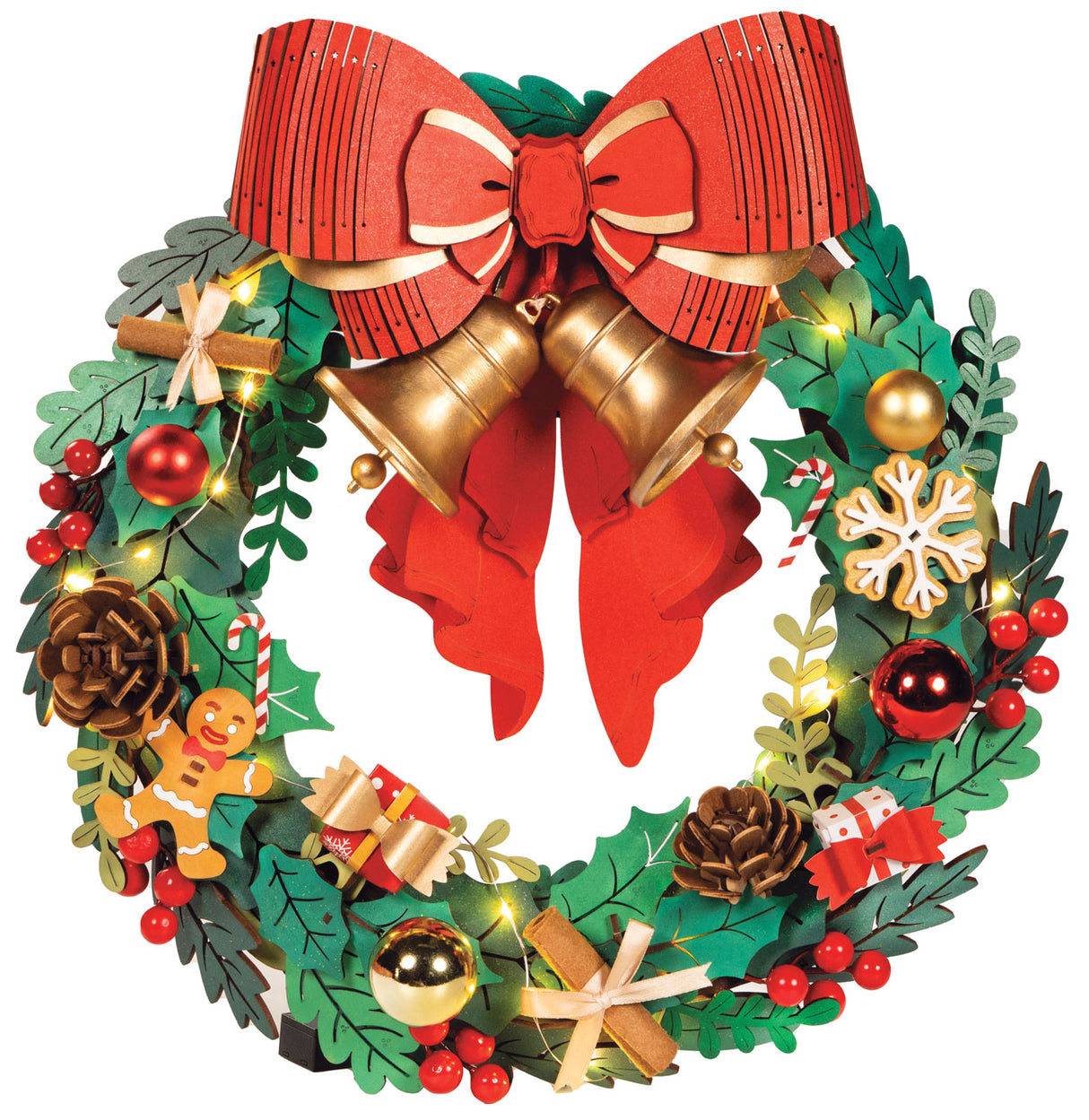 Christmas Wreath Wood Model Kit