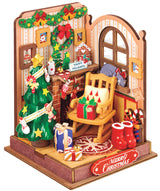 Christmas Fireplace Wood Model Kit