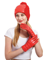 Puffer Hat & Gloves
