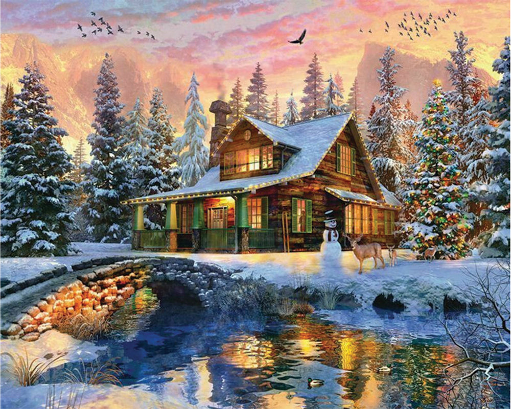 Rocky Mountain Christmas Jigsaw Puzzle
