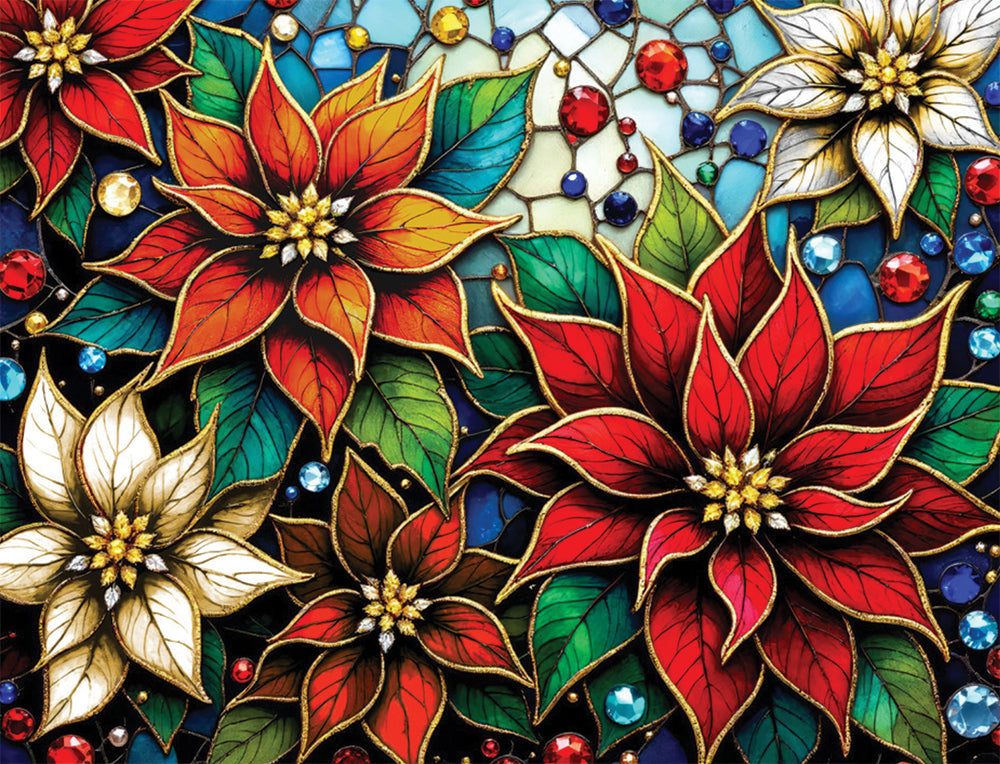 Glazing Poinsettias Jigsaw Puzzle