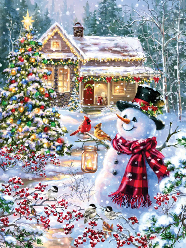 Cottage in the Snow Jigsaw Puzzle