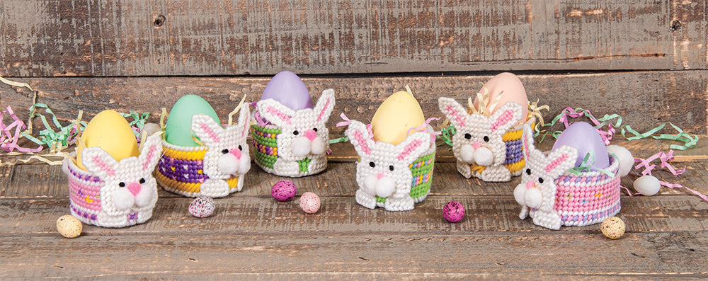 Little Bunnies Baskets Plastic Canvas Kit