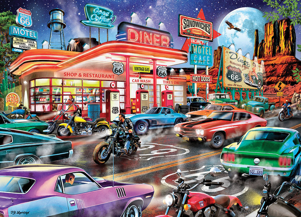 Route 66 Diner Jigsaw Puzzle
