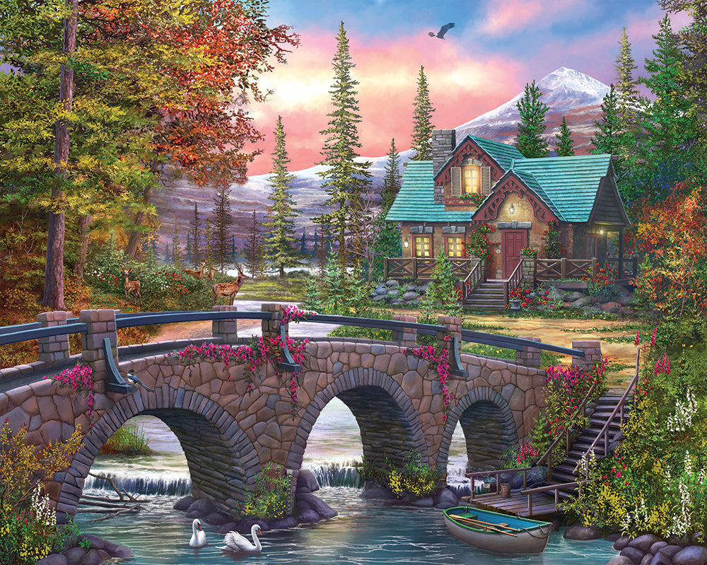 Mountain Home Sunrise Jigsaw Puzzle
