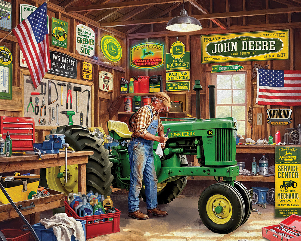 John Deere "Grandpa's Garage" Jigsaw Puzzle