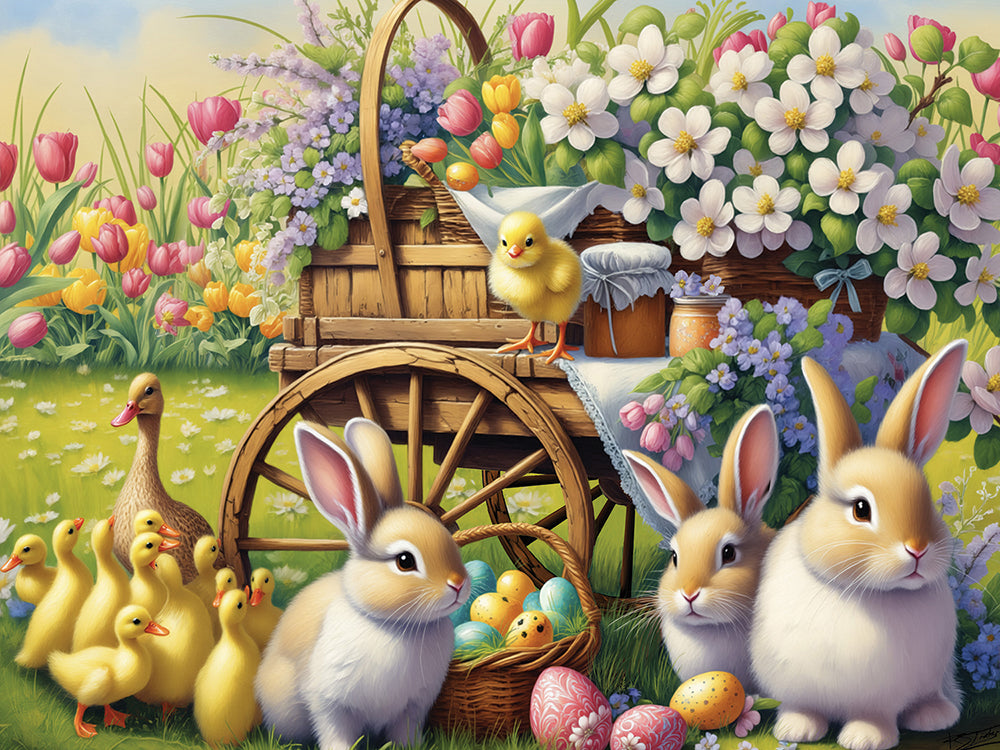 Bunnies & Friends Jigsaw Puzzle