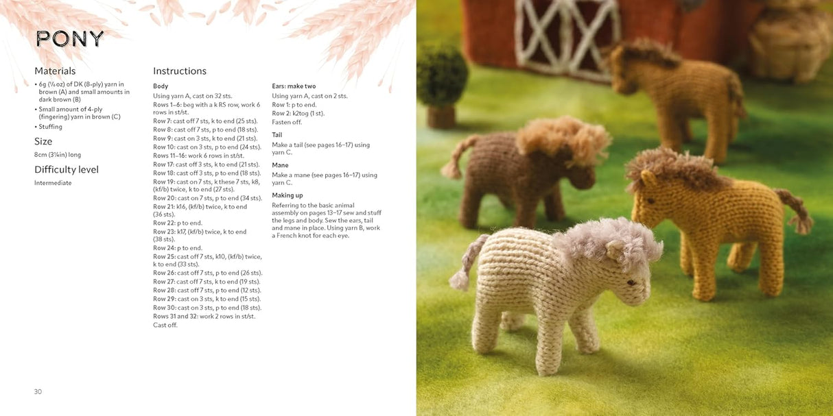 Knit A Mini Farmyard Book