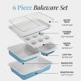 Gotham Steel Bakeware Stackable 6 pc Set