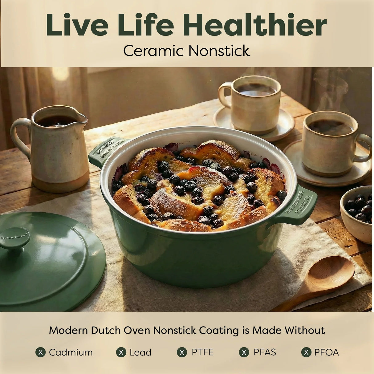 Gotham Steel Dutch Oven 5 Qt. Pot