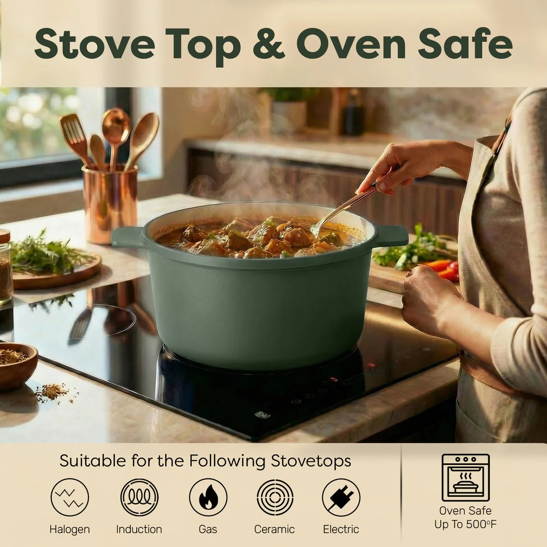 Gotham Steel Dutch Oven 5 Qt. Pot