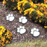 Solar Paw Print Pathway Lights
